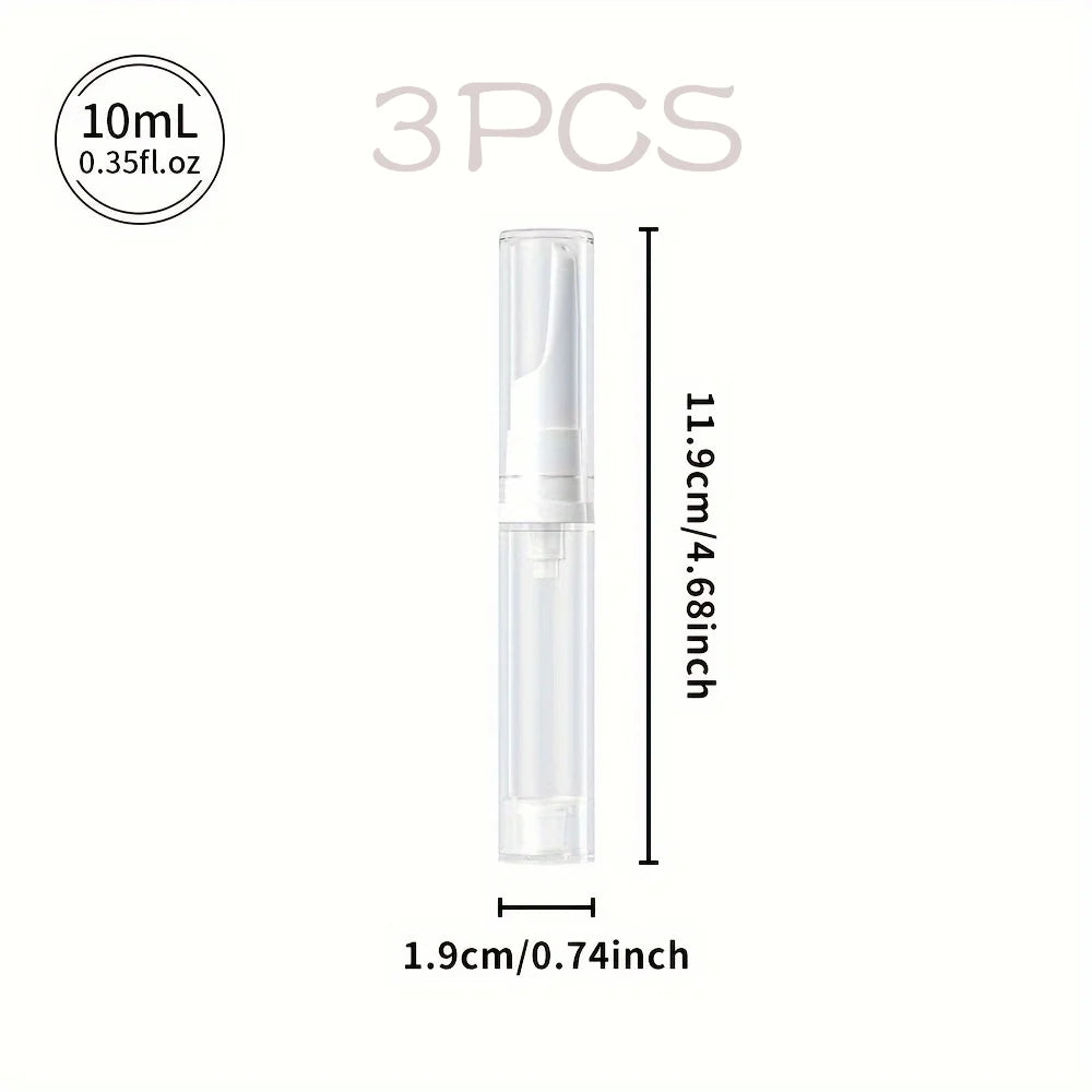 Portable Clear Foundation Dispenser Bottle 5/10/15ml Airless Vacuum Sample Container for Essence Eye Gel Cream Travel Essence Sa