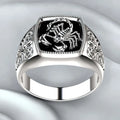 New Simple Retro Personalized Street Niche Scorpion Ring Men's Fashion Creative Trend Boys Jewelry Hip Hop Party RingAccessories