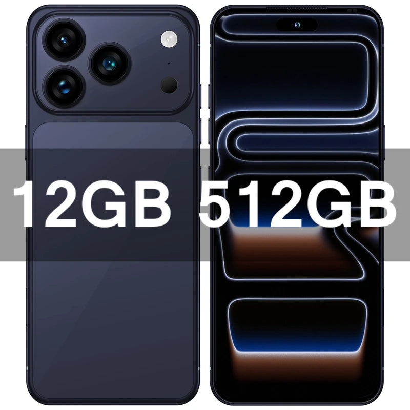 2026 HOT i17 ProMax NEW intelligent 5G standby original dual card dual battery 14 system global Android version 8000mAh JJ6