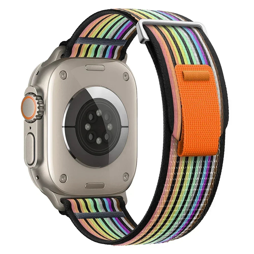 Trail Loop Strap For Apple Watch Ultra 3/2 49mm Series 11 10 9 8 7 46mm 45mm 41mm 42mm Sports Nylon Wristband iWatch 6 5 SE 44mm