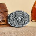 Western Belt Buckle Initial Vintage-Cowboy Rodeo Silver Large Belt Buckle for Men Women
