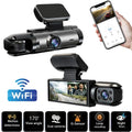 1080P WIFI Dual camera Dash Cam for cars Wide Angle Adjustable Vehicle Front And Inside car camera with IR Night Car DVR Came