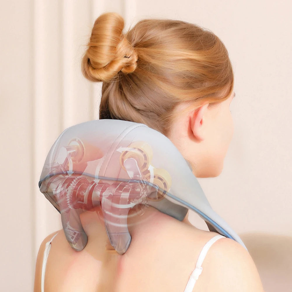 Intelligent Neck Massage Shawl Simulated Human Hand Cervical Trapezius Muscle Relaxation Shoulder & Neck Pain Relief Device