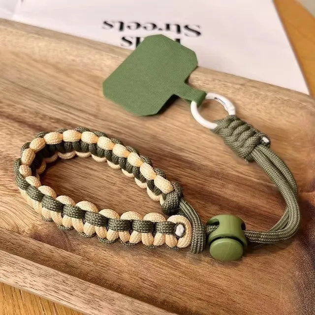 Handwoven Adjustable Mobile Phone Universal Lanyard Wrist Strap Outdoor Sports Convenient Safety Anti-Drop Rope