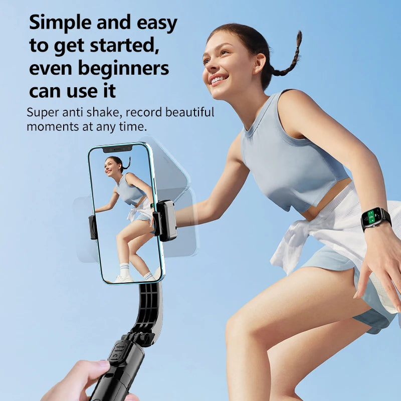 FANGTUOSI Handheld Gimbal Stabilizer 360° Rotation Estabilizador Anti Shake Selfie Stick Fill Light For Phone Stabilizer Tripod