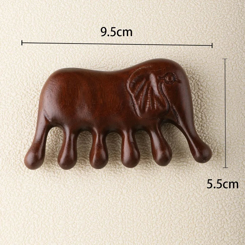 New Wooden Massage Wood Massager Comb Scalp Head Oil Massager Scalp Hair Comb Tools AMS01