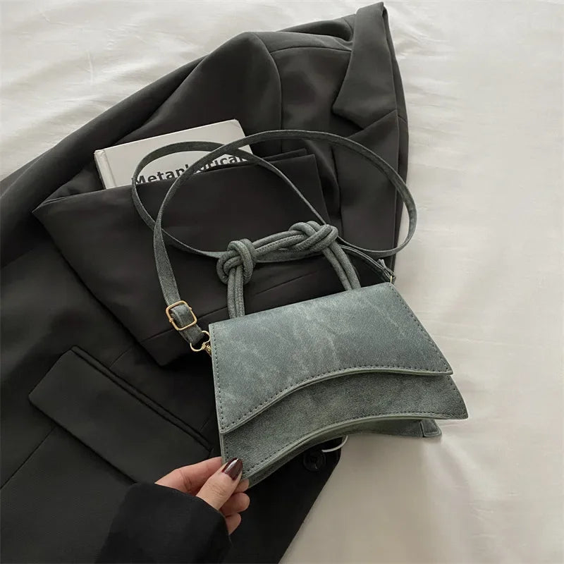 Trend Crossbody Bag for Women Elegant Designer Shoulder Bag Lady Soft Pu Leather Square Bags for Autumn Handbag and Purse Bolsos