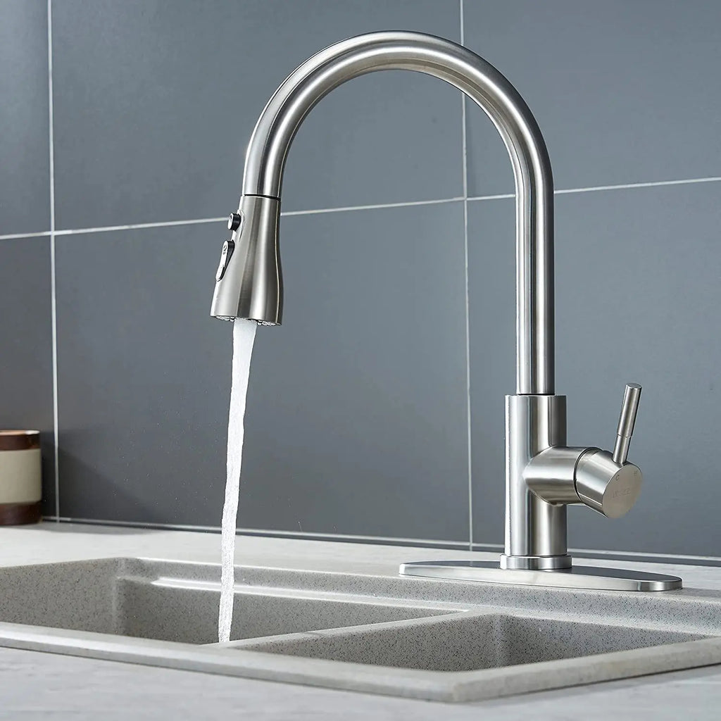 Premium Kitchen Pull Out Faucet Sprayer, 3 Modes ABS Water Saving Basin Sink Shower Head for 1/2" Connection