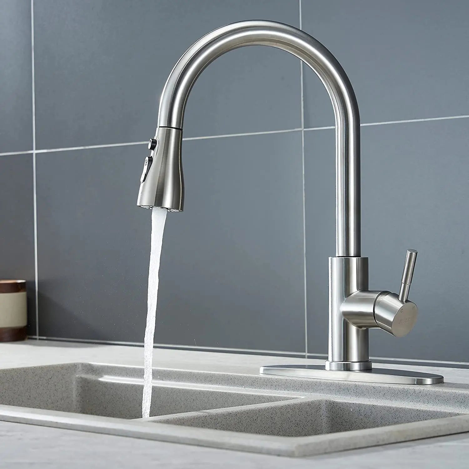 Premium Kitchen Pull Out Faucet Sprayer, 3 Modes ABS Water Saving Basin Sink Shower Head for 1/2" Connection