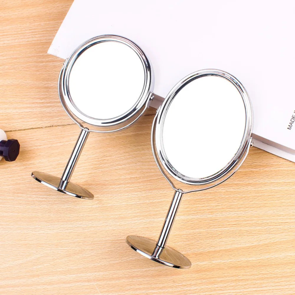 3 Inches Desktop Makeup Mirror Tabletop Mirror Double Sided Rotating Vanity Mirror For Makeup Mirrors Desktop Mirror
