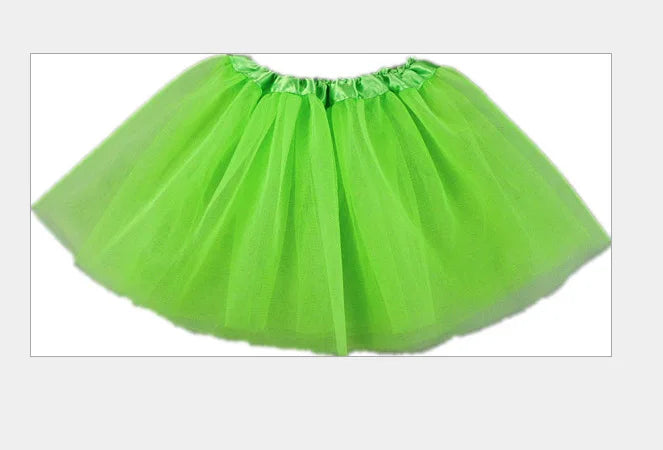 Girl Elastic Ballet Dancewear Tutus Mini Skirt For Birthday Party Dance 3 Layer Tulle Tutu Skirt for Kids Princess 2-8Y Girls