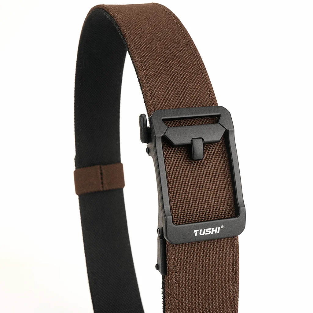 TUSHI New Military Gun Belt for Men Nylon Metal Automatic Buckle Police Duty Belt Tactical Outdoor Girdle IPSC Accessories
