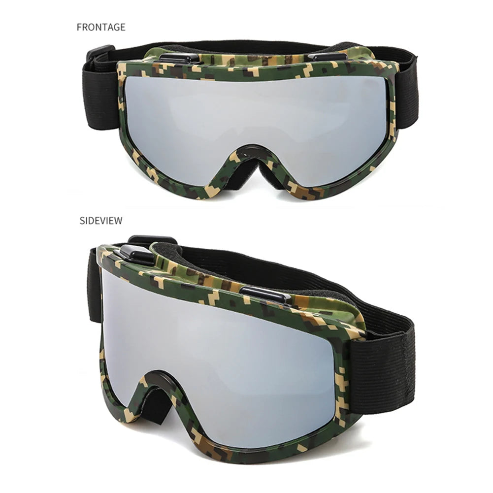 Large Frame Ski Goggles With Colorful Lens Anti Fog Mountain Skiing Goggles Outdoor Sport Snow Snowboard Goggle For Adult Youth