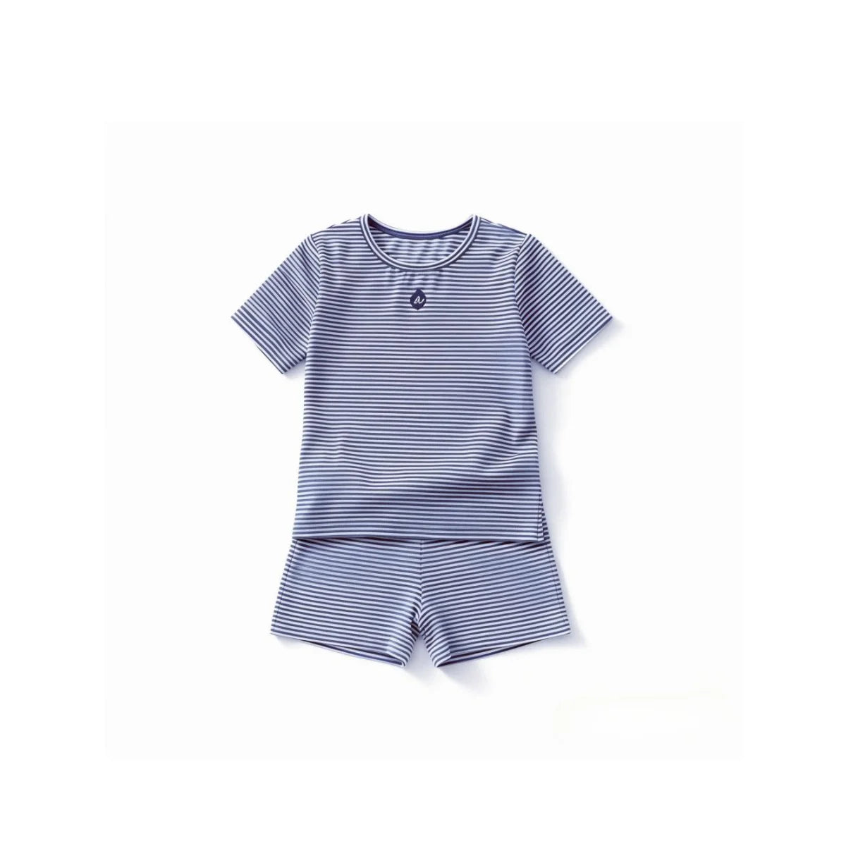 AP SS26 blue denim collection kids boys girls spring summer fashion jeans pleated skirt jumper shirt family clothing clothes