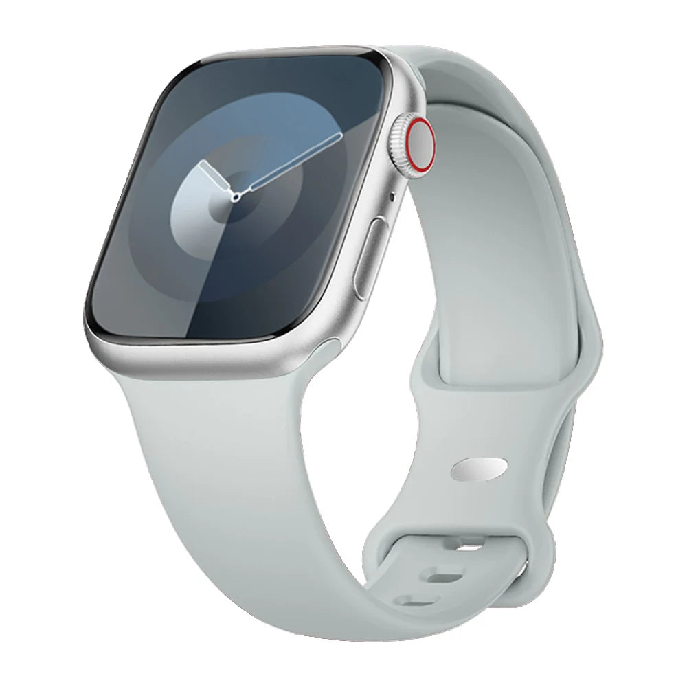 Strap for apple watch band 40mm 44mm 45mm 49mm 41mm 46mm 42mm silicone correas bracelet iwatch series 3 5 6 7 8 9 ultra 2 se 10