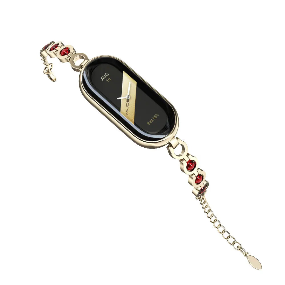 Mi Band 9 10 8 7 6 5 Strap for Xiaomi Smart Band 8 Bracelet NFC Global Version Leather Watch Band Mi 8 Wristband Miband 9 10