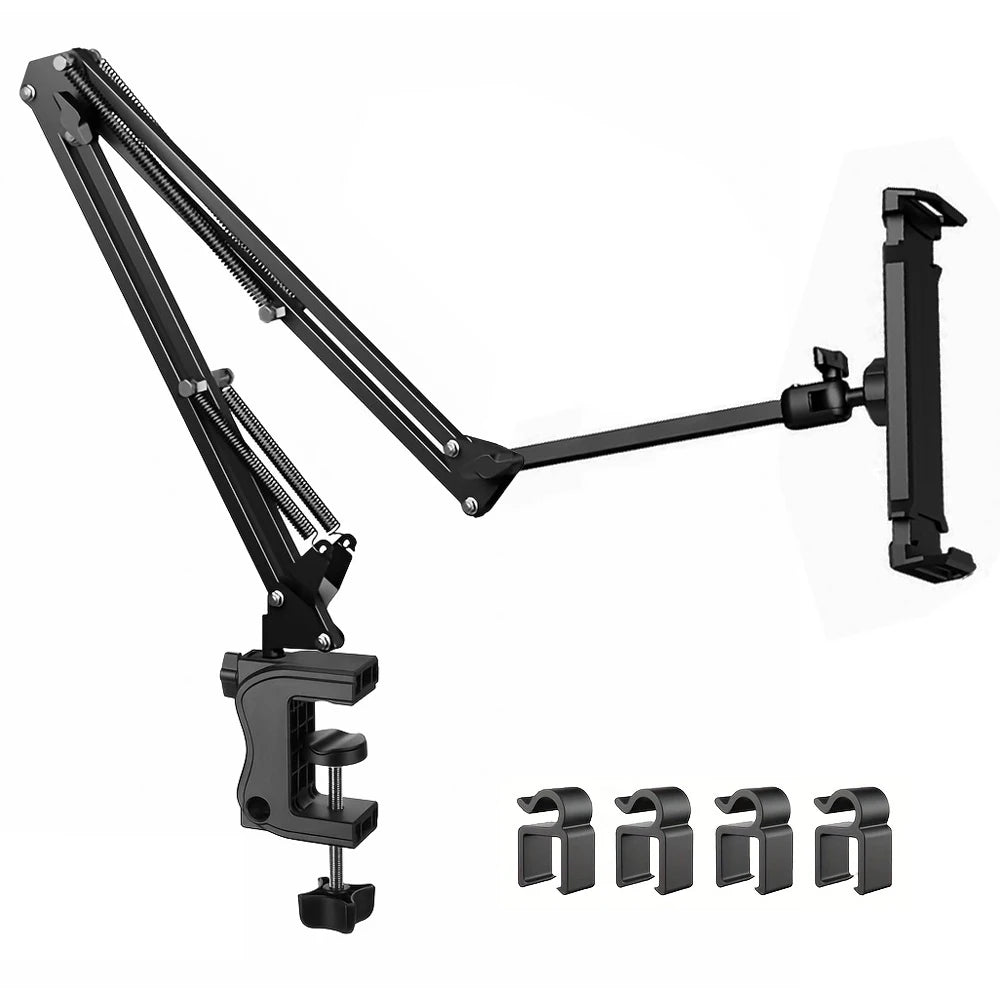 Tablet Stand 360° Rotating Bed Desktop Phone Mount with Aluminum Arm for iPad Pro Air Mini 4~11 Xiaomi Lenovo Samsung Tab Holde