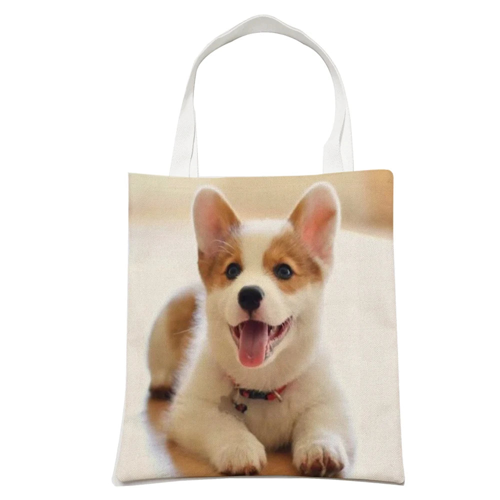 Customized Women Tote Bag with Print Logo Custom Your Pictures Fashion Canvas Shopping Shoulder Bags Drop Shipping