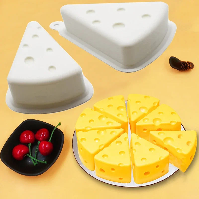 Mini Cheese 3D Mold Baking Handmade Candle Soap Silicone DIY Decorating Tool Chocolate Ice Cream Mousse Cake Mold