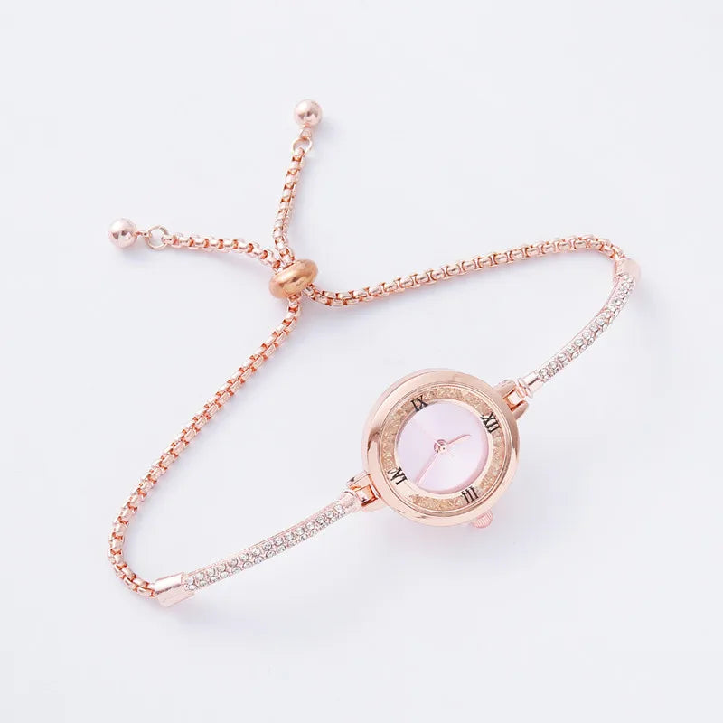 New Fashion Rhinestone Women's Watch Fine Strap Female Analog Quartz Watches Clock Gift Reloj Mujer