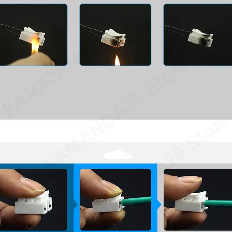 20mm CH-2 CH-3 Spring Wire 2 3 Pins Electrical Cable Terminals Wire Connectors CH2 CH3 Quick Splice Lock Wire Terminal