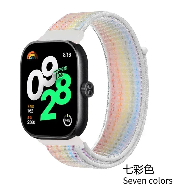 Breathable Strap for Xiaomi Redmi Watch 4/5/6 Nylon Replaceable Wristband Smart watch Belt for Mi Band 9/8 Pro Sport Watchband