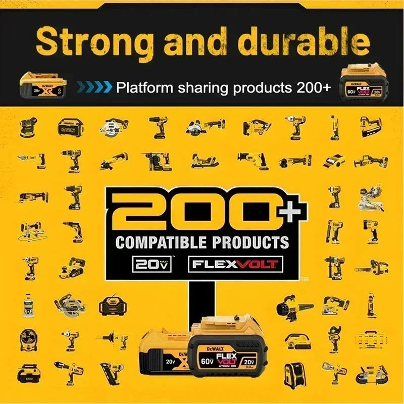 Original Dewalt 20V Battery, 2.0Ah-9.0Ah Battery DCB200 DCB609 DCB206 DCB606 DCD805 For Dewalt Power Tool Replacement Battery