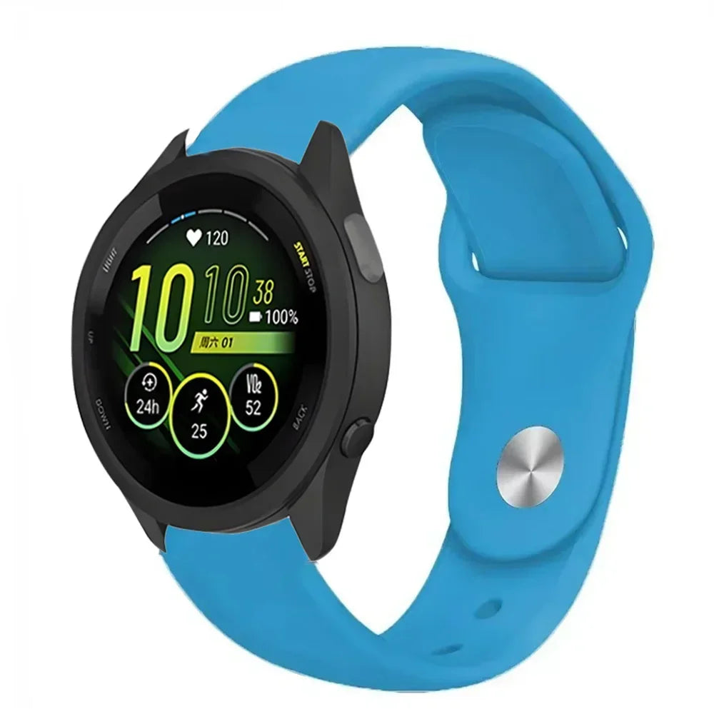 18/20/22mm Soft Silicone Strap For Gramin Forerunner 55 165 645 965 255/265 bracelet Accessories Wristband Garmin Venu 3S Correa