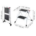 VEVOR Step Stool 1 Step 330lbs Capacity Adjustable Height Toddlers Adults Non Slip Sturdy For Office RVs Pets Bathrooms Bedrooms