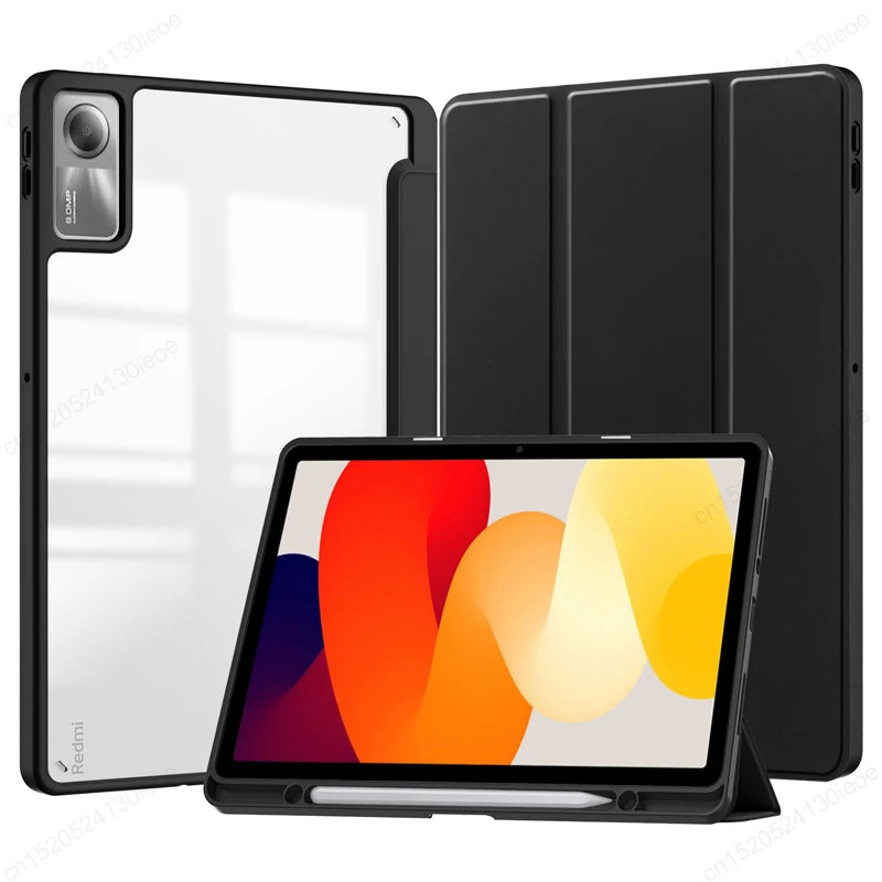 For Xiaomi RedMi Pad SE 8.7" 11" Case RedMi Pad 10.61" Pencil Holder Cover MiPad 7 6 5 Pro 11 inch Tablet Auto Sleep Funda Cover