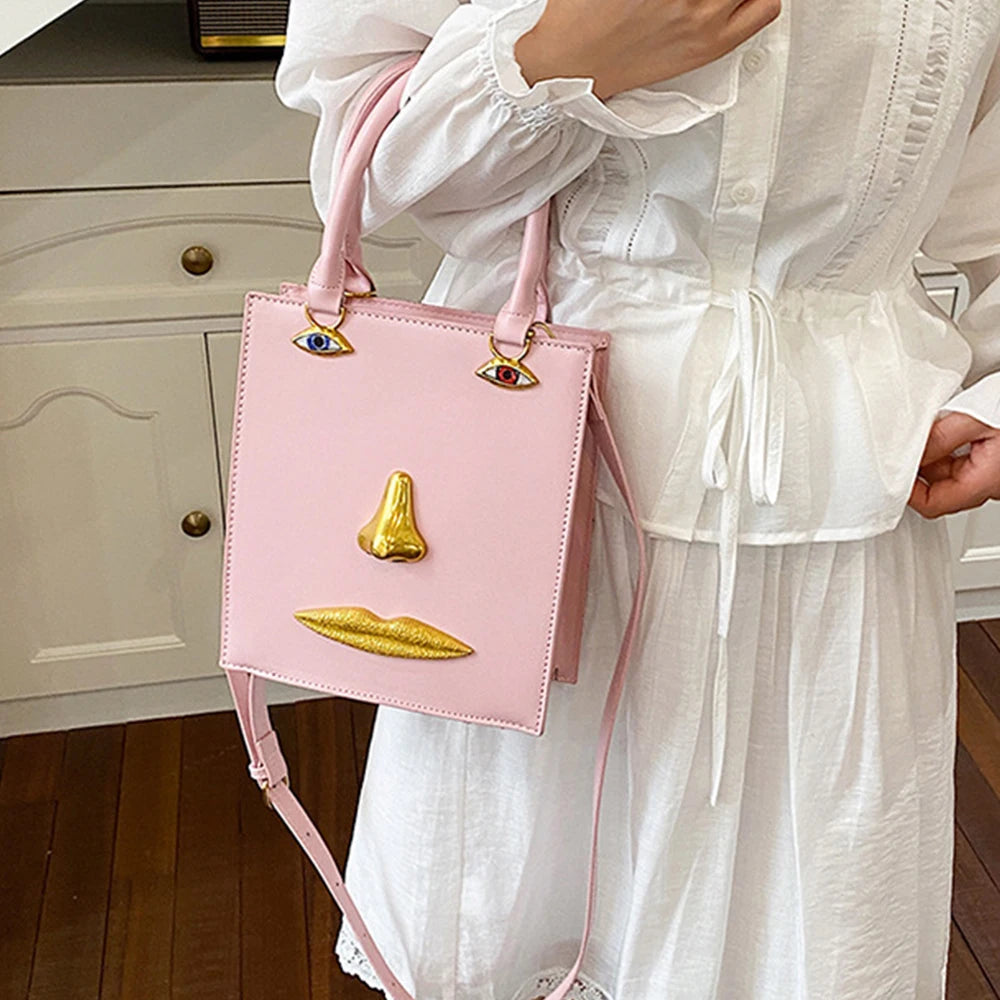 Jewelry Eyes Face Bags for Women Handbags Harajuku Box Shoulder Bag Funny Purses for Women Party Evening Bag NEW Crossbody Bags