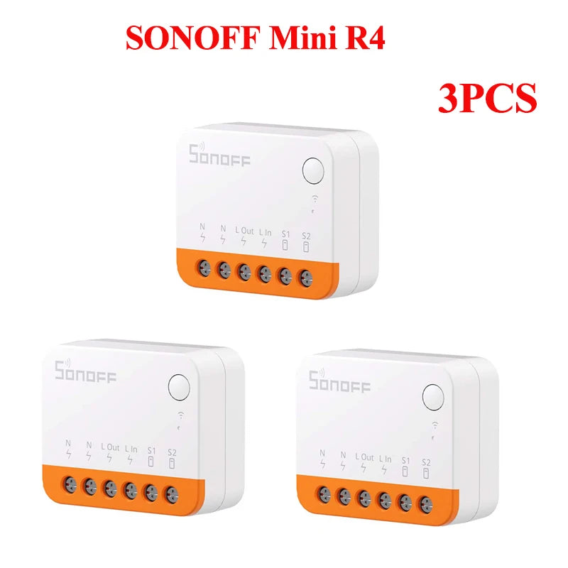 SONOFF Mini R4 Extreme Wifi Smart Switch External Switch Control Detach Relay Smart Home DIY Light Switch Via EWelink APP Alexa