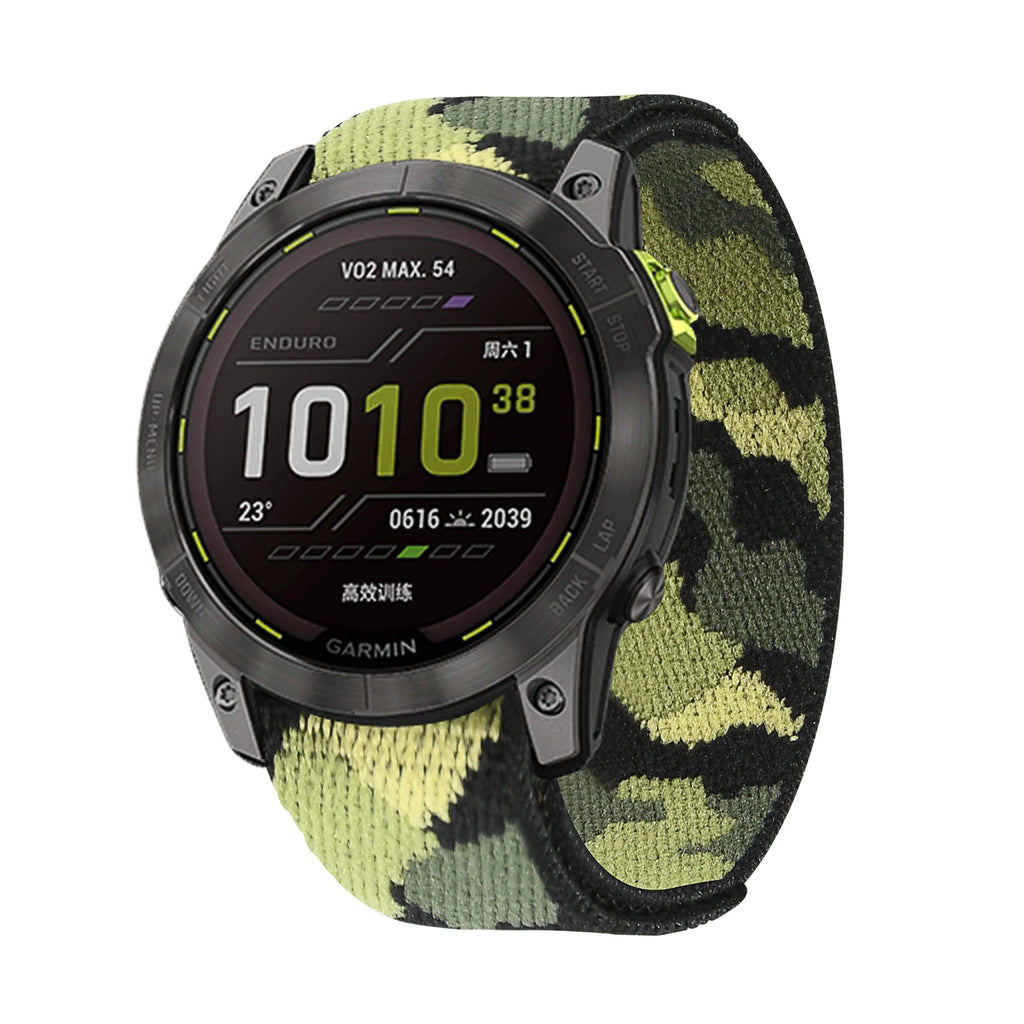 Hook Loop Nylon Strap For Garmin Fenix 7X 7 6X 6 Pro 5 5X Plus 3 HR Epix Gen 2 MK2i 955 945 Band 26mm 22mm Bracelet Wristbands
