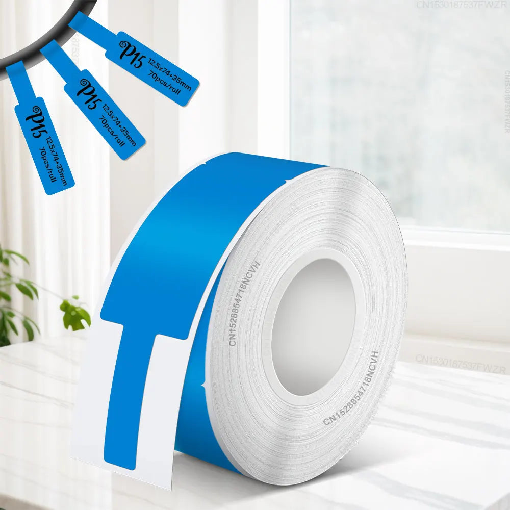 1PK P15 Transparent Label Tape 14mmx30mm Clear Waterproof Self Adhesive Label Sticker Paper for Marklife P15 P12 Label Maker