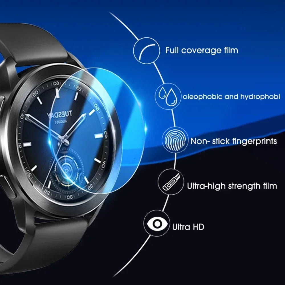 1-4Pcs Glass For Xiaomi Mi Watch S3 S4 S5 Smartwatch Screen Protectors Tempered Glass Film For Xiaomi Watch S4 Sport S4-41MM S5