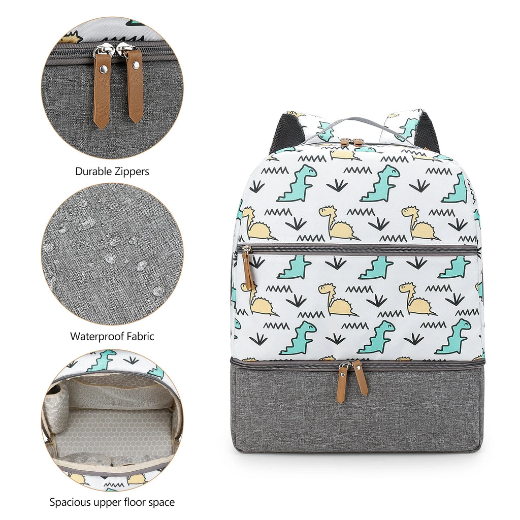 Breast Pump Bag Cooler Compartment for Breast Pump - Middle Size Cooler Bag Double Layer Pumping Bag for Working Outdoor Mom