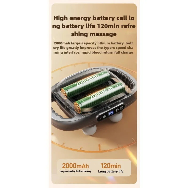12-Heads Fascia Gun Deep Tissue Body Muscle Massager Professional Grade High Quality Wireless Frequency Vibration Masajeador