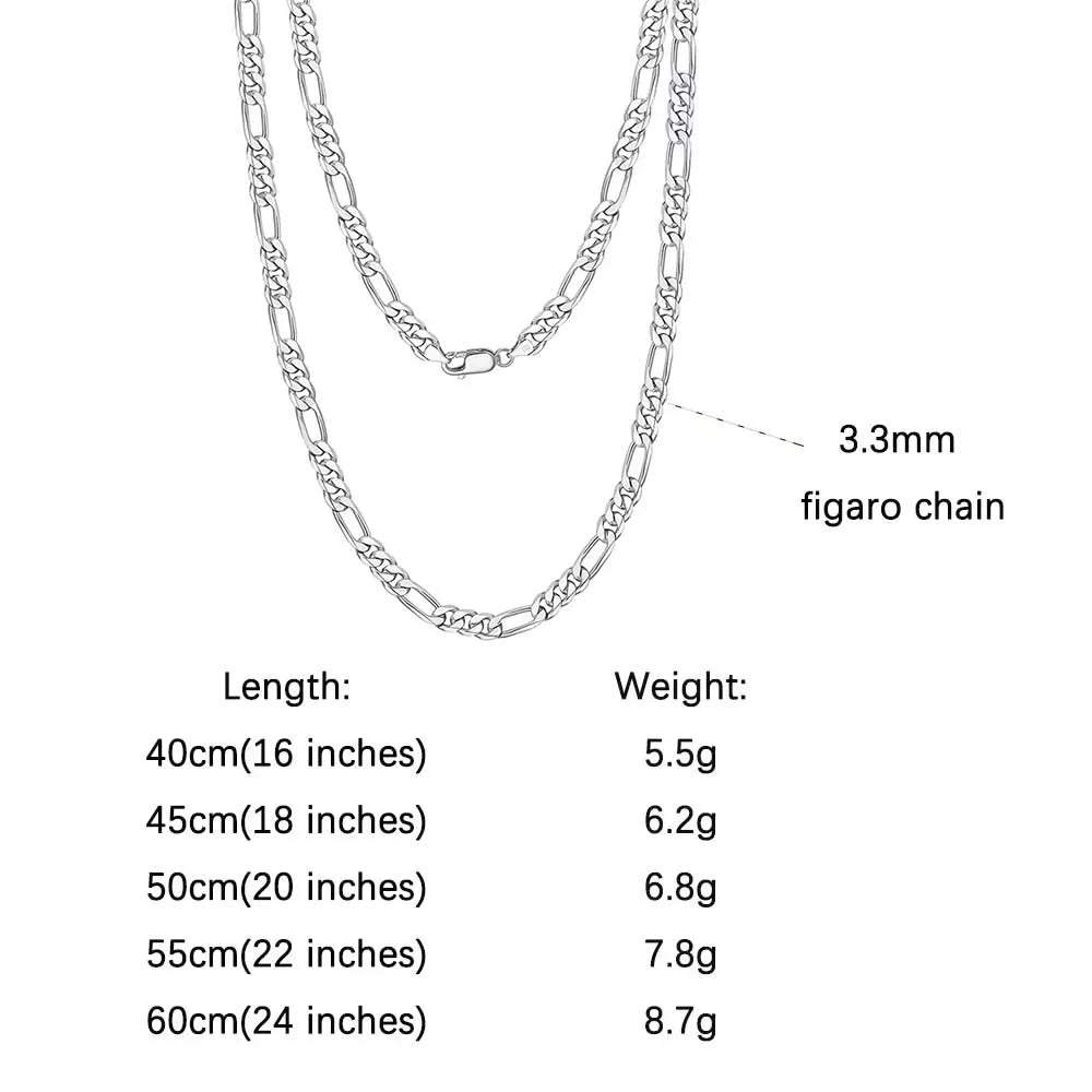 ORSA JEWELS 925 Sterling Silver Chain Necklaces Fashion Party for Men Women DIY Jewelry Simple High Quality 16-24 Inch Wholesale