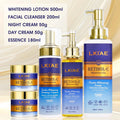 LKIAE Retinol Double Whitening Kit, Remove Wrinkles, Black Spots, Melanin, Moisturizing, Hydrate, Suitable for All Skin Types