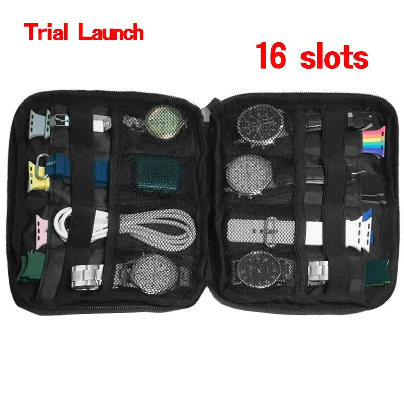 Waterproof Portable Box watch Holder Organizer Storage for Men Women smart watch boxes for Apple watch strap storage box watches