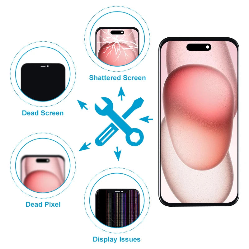 New AAA- OLED For iPhone X XR XS MAX LCD Display 3D Touch Screen Digitizer For iPhone 11 Pro 12 Pro Max 13 Mini 15 14 Pro LCD