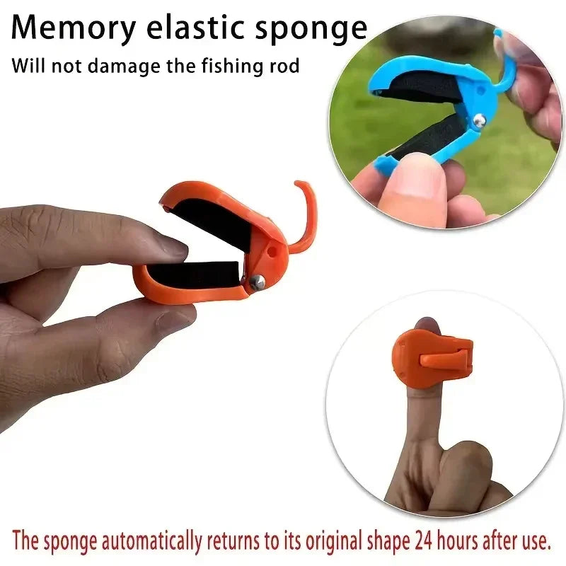 2pcs Quick-attach Fishing Rod Clip Tool-free 1-hand Holder For Freshwater Rods Secure Grip Tackle Organizer Utility Tools