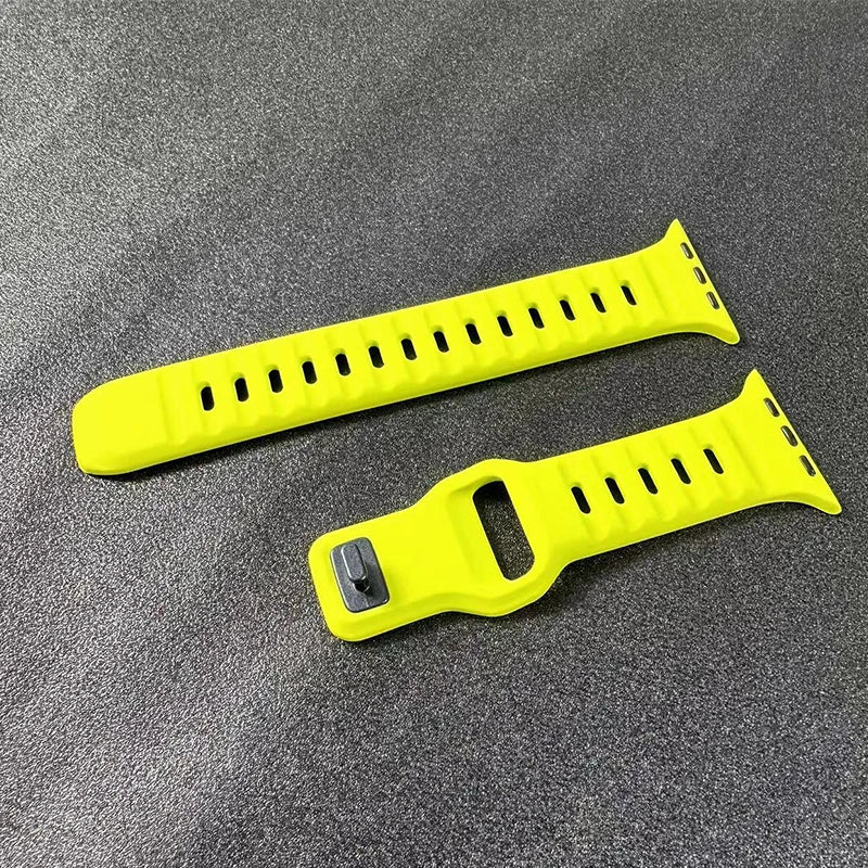 Sport Band For Apple Watch Ultra 9 8 7 6 SE 5 Soft Silicone Lightweight Bracelet Strap For iWatch 38MM 40MM 42MM 44MM 45MM 49MM