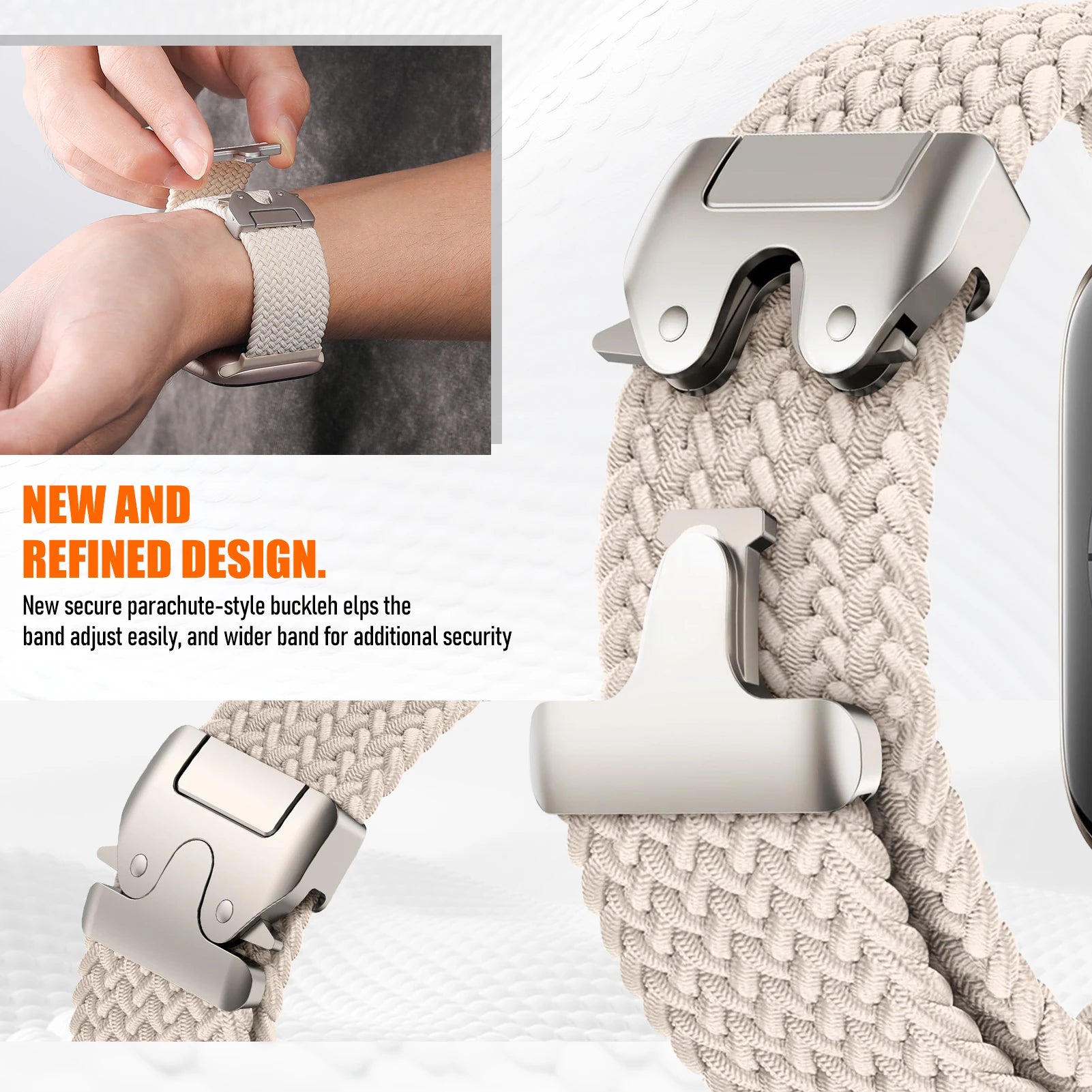 Strap For Apple Watch bands ultra2 3 49mm 40mm 44mm 46mm 42mm 45mm Parachute braided Bracelet correas IWatch Series SE 9 8 10 11