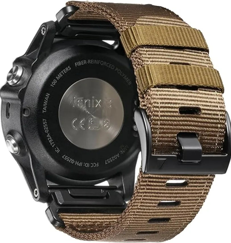 22 26mm Nylon Military strap For GARMIN FENIX7 7X PRO 6 6X Soft wear-resistant strap body For 965 Instinctive replacement strap