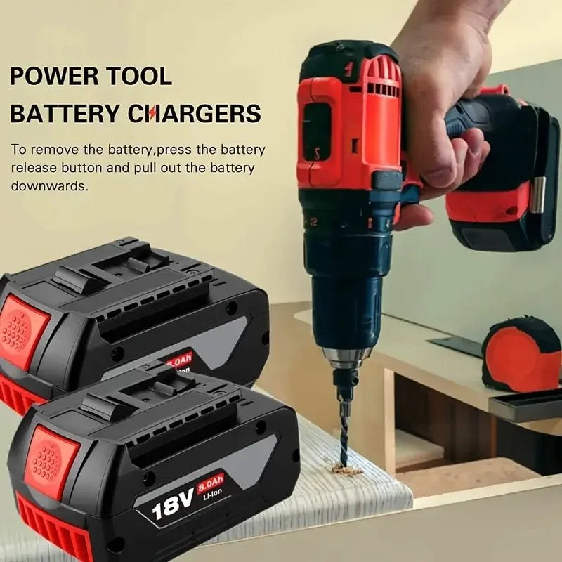 100% Origineel Bosch 18V Batterij 6000mAh, Draadloos Gereedschap Accu BAT609 BAT618 GBA18V80 Li-IonBattery