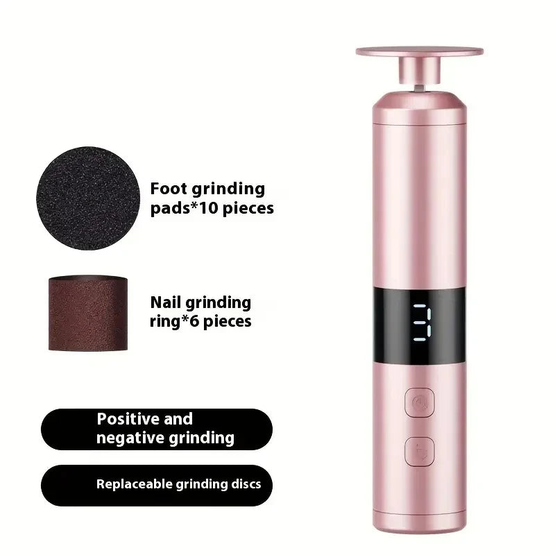 Electric Callus Remover with 3 Speeds & LCD Display, Fast Charging for Home Foot & Hand Care