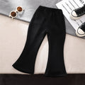 Spring Autumn Baby Girls Pant Korean Version Children Flared Pants 1-6Year Kid Leggings Solid Fashion Boot Cut