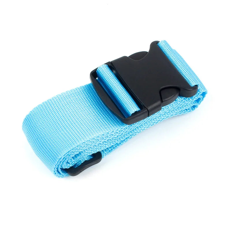 Straight Shaped Luggage Straps for Suitcase Polyester Luggage Belt with Adjustable Release Buckle Travel Accessory