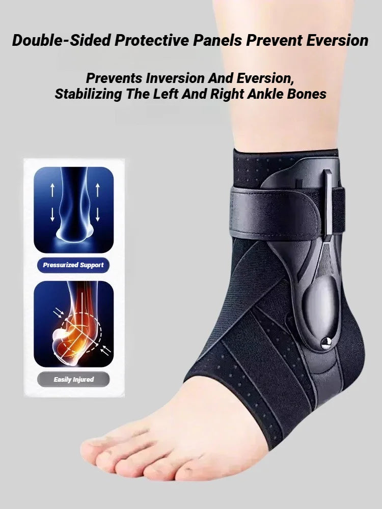 1Pcs Ankle Sprained Support Brace Splint Stabilizer Protect For Injury Recovery Achilles Tendonitis Sports Compression Sleeve